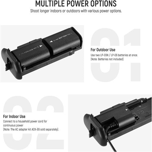 Neewer BG-E20 Battery Grip for Canon 5D Mark IV 66602661 - Buy Direct & Save