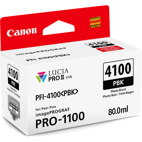 Canon PFI-4100 LUCIA PRO II 80mL Ink Tank Set – Premium Pigment Ink for PRO-1100