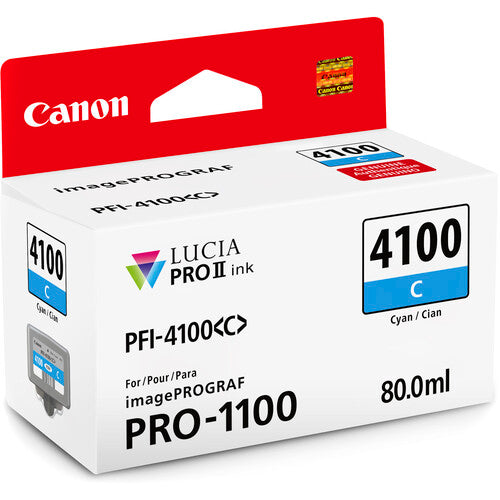 Canon PFI-4100 LUCIA PRO II 80mL Ink Tank Set – Premium Pigment Ink for PRO-1100