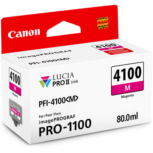 Canon PFI-4100 LUCIA PRO II 80mL Ink Tank Set – Premium Pigment Ink for PRO-1100