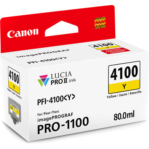 Canon PFI-4100 LUCIA PRO II 80mL Ink Tank Set – Premium Pigment Ink for PRO-1100