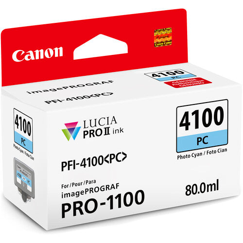 Canon PFI-4100 LUCIA PRO II 80mL Ink Tank Set – Premium Pigment Ink for PRO-1100