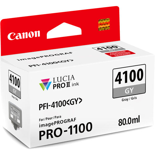 Canon PFI-4100 LUCIA PRO II 80mL Ink Tank Set – Premium Pigment Ink for PRO-1100