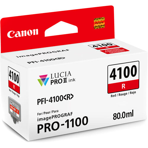 Canon PFI-4100 LUCIA PRO II 80mL Ink Tank Set – Premium Pigment Ink for PRO-1100