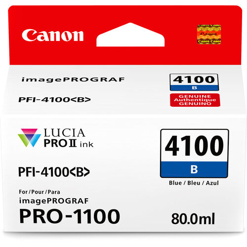 Canon PFI-4100 LUCIA PRO II 80mL Ink Tank Set – Premium Pigment Ink for PRO-1100