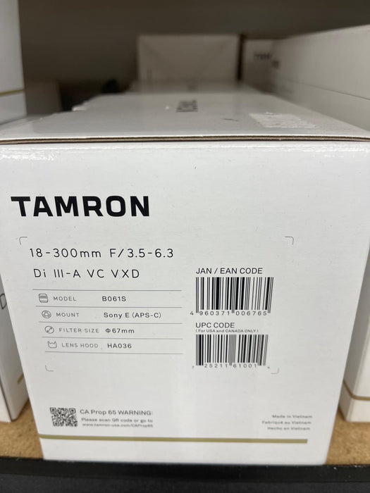 Tamron 18-300mm f/3.5-6.3 Di III-A VC VXD Lens for Sony E - Buy Direct & Save