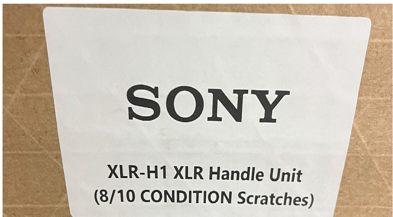 Sony XLR-H1 XLR Handle Unit (Used) Sony