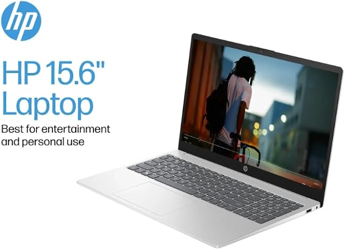 HP Laptop, 15 in Laptop HD Touchscreen Business Laptop Computer, Intel Core i3-1215U, Windows 11 Pro Laptop with Lifetime Office 2024, AI Copilot, Silver (16GB RAM | 512GB SSD) - Buy Direct & Save