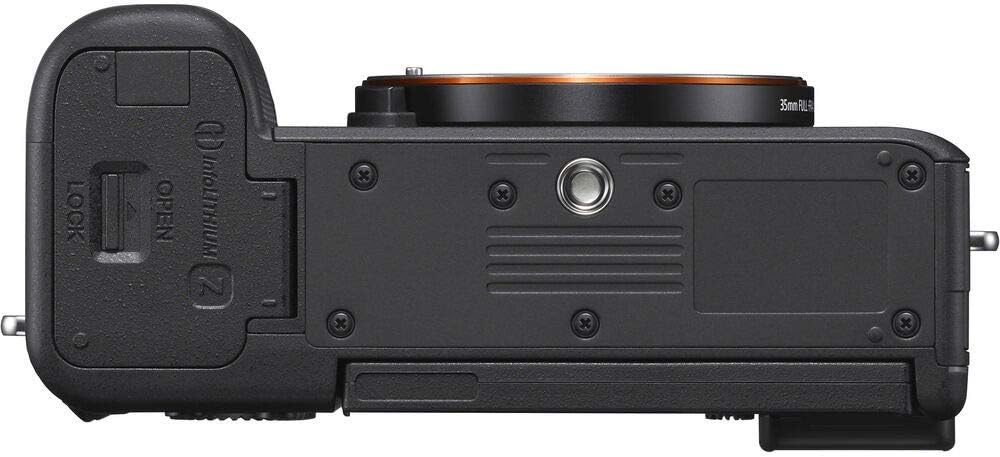 Sony Alpha a7C Mirrorless Digital Camera (Body Only, Black) (ILCE7C/B) + 64GB Card + 2 x NP-FZ-100 Battery + Corel Photo Software + Case + External Charger + Card Reader + LED Light + More (Renewed)