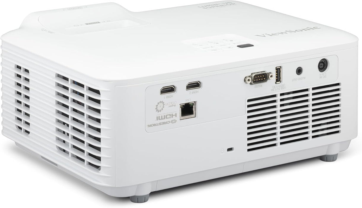 ViewSonic LS630W 4500 Lumens DLP WXGA Laser Projector with 1.3x Optical Zoom, H/V Keystone, 360 Degrees Projection and LAN Control