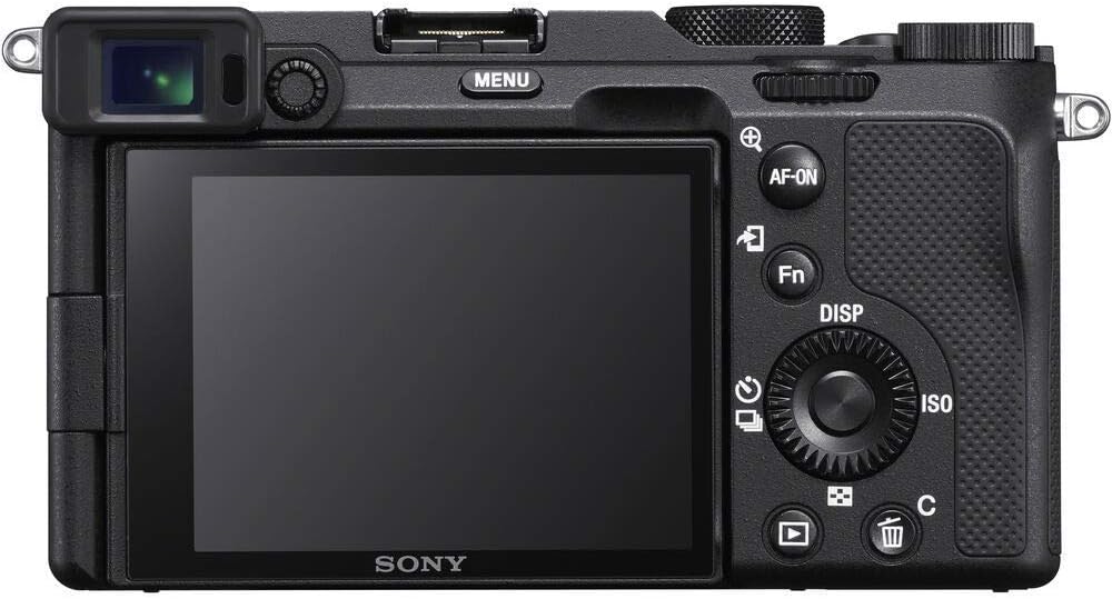 Sony Alpha a7C Mirrorless Digital Camera (Body Only, Black) (ILCE7C/B) + 64GB Card + 2 x NP-FZ-100 Battery + Corel Photo Software + Case + External Charger + Card Reader + LED Light + More (Renewed)