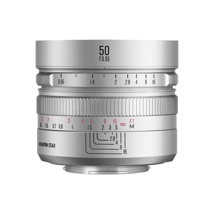 50mm F0.95 f/0.95 APS-C Mirrorless Camera Lens for Canon RF-S Mount RF R5 R6 R7 R10 R50 R100, Manual Focus Lens for Portrait Night Photography