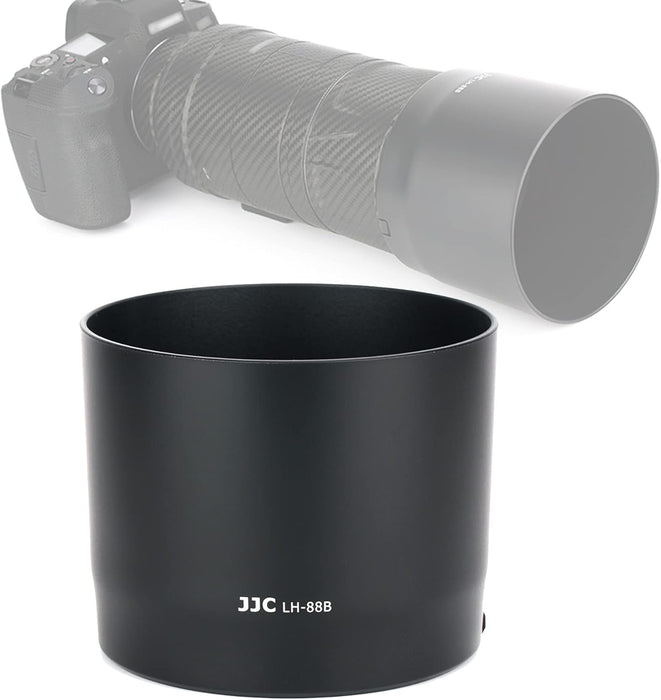 JJC LH-88B Black Dedicated Bayonet Mount Lens Hood Shade, Compatible with Canon RF 600mm f/11 is STM Lense, Reversible Non-Glare Matte Finish, Replacement of ET-88B Lens Hood - Buy Direct & Save