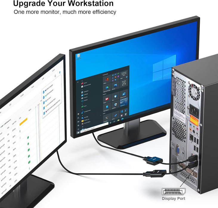 BENFEI DisplayPort to VGA 10 Pack,Gold-Plated Uni-Directional DP Computer to VGA Screen Adapter 1080P (Male to Female) Compatible for Lenovo, Dell, HP, ASUS