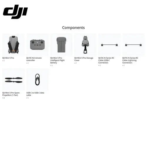 DJI Mini 5 Pro Drone with N3 Remote, 1 Battery