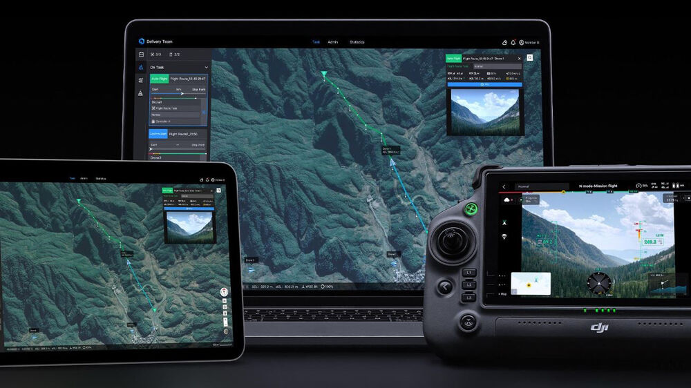 DJI FlyCart 30 Heavy-Lift Industrial Aerial Delivery Drone for Long-Range Cargo