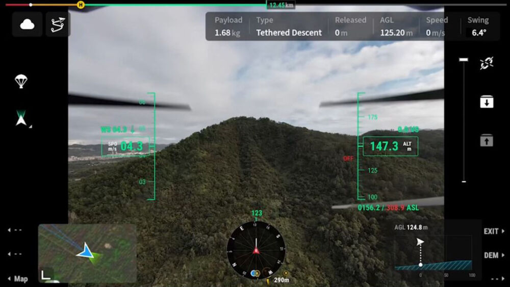 DJI FlyCart 30 Heavy-Lift Industrial Aerial Delivery Drone for Long-Range Cargo