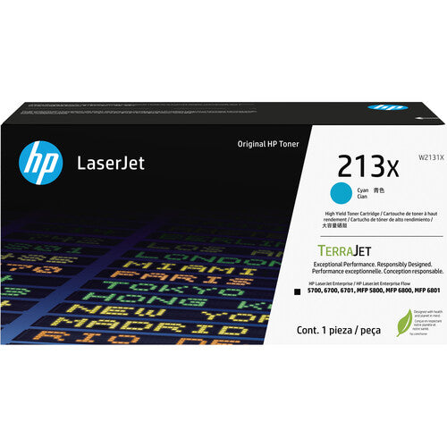 HP 213X TerraJet High Yield Original LaserJet Toner Cartridge - Buy Direct & Save