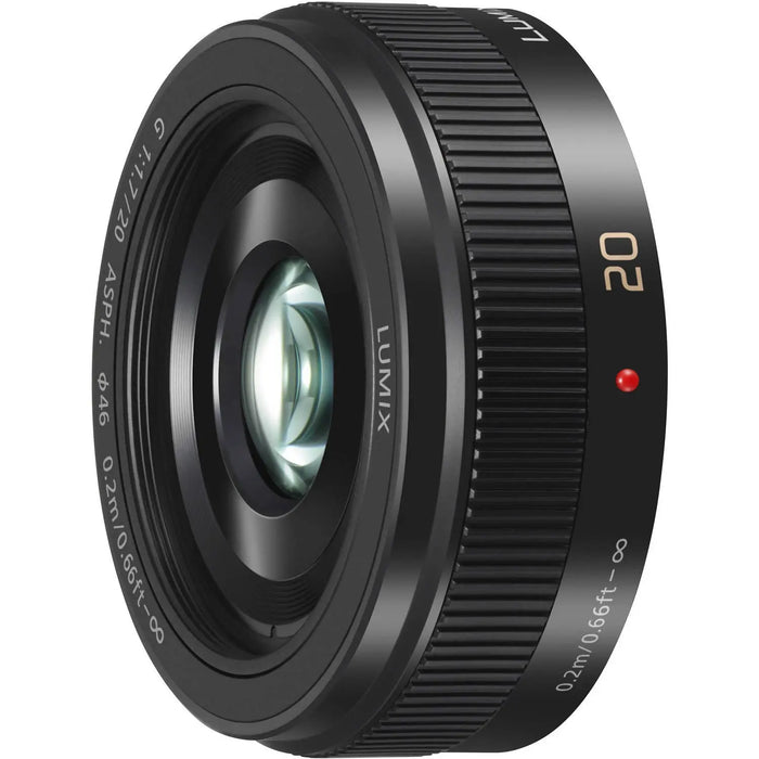 Panasonic Lumix G 20mm f/1.7 II ASPH. Micro Four Thirds Lens, Bright Prime, Black