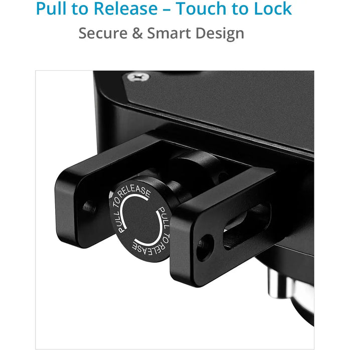 Proaim Electro Magnetic Quick Release Mitchell Mount - Secure Camera Gimbal Rig Adapter