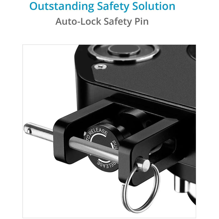 Proaim Electro Magnetic Quick Release Mitchell Mount - Secure Camera Gimbal Rig Adapter