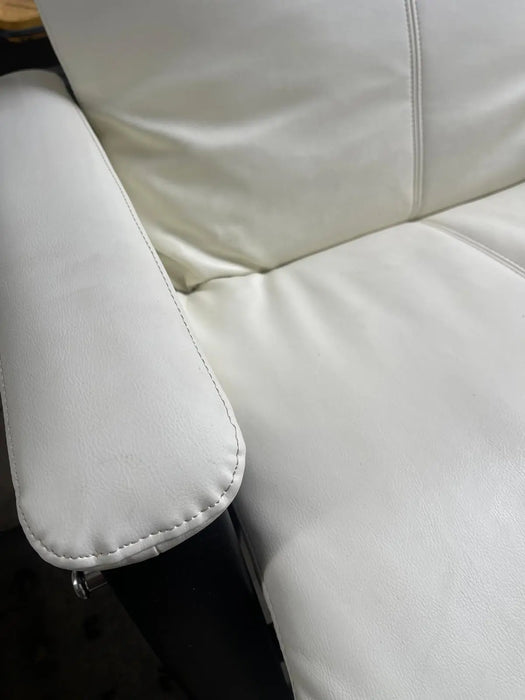 Svago ZGR Plus SV-395 Dual Power Infinite Position Zero Anti Gravity Recliner with Heat and Massage - Snowfall White Fau