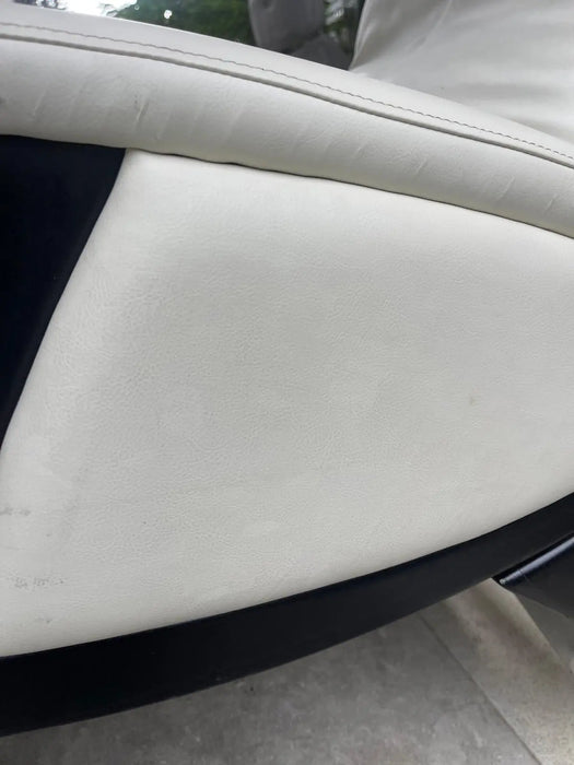 Svago ZGR Plus SV-395 Dual Power Infinite Position Zero Anti Gravity Recliner with Heat and Massage - Snowfall White Fau