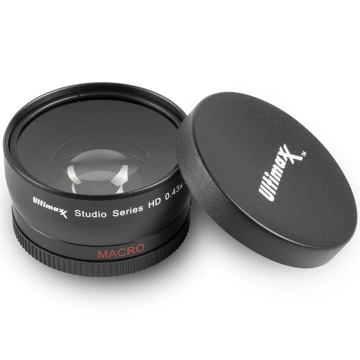 Ultimaxx 49mm 0.43x Ultra-Fast AF HD Wide Angle Macro Lens for DSLR Cameras