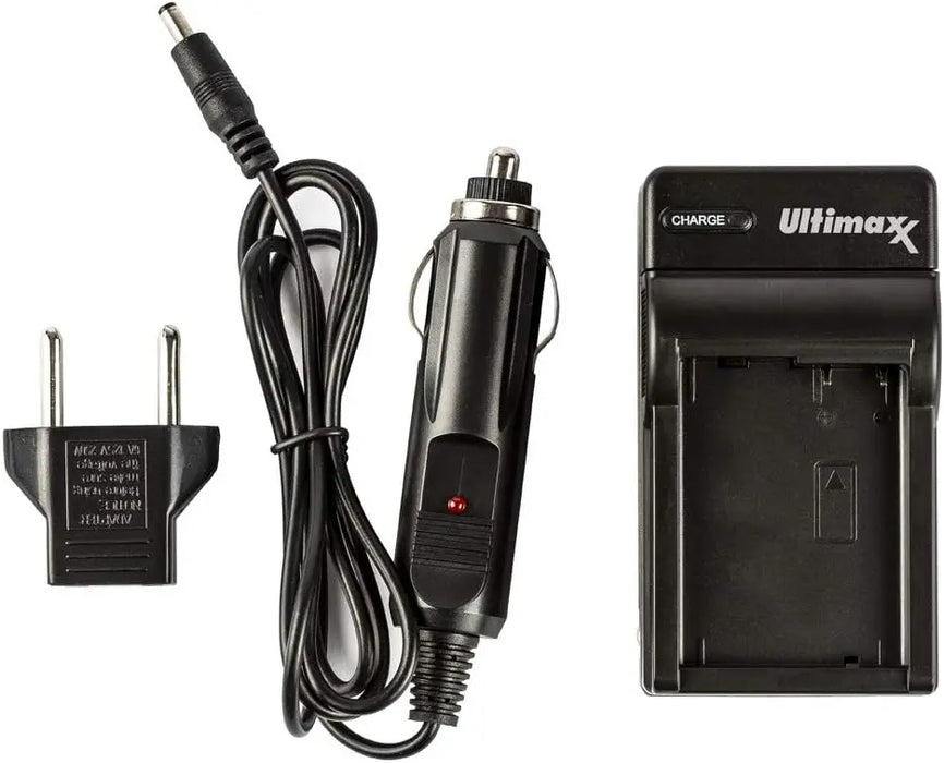 Ultimaxx’s AC/DC Rapid Home & Travel Charger for FV100 Batteries Built for Sony DCR-SR15, SR21, SR68, SR88, SX15, SX21, SX44, SX45, SX63, SX65, SX83, SX85, FDR-AX100, HDR-CX105, CX110, CX115, CX130