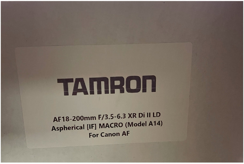 Tamron 18-200mm f/3.5-6.3 XR Di-II LD Asph. (IF) Macro Lens for Canon Digital EOS (Open Box)