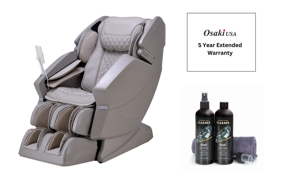 Osaki OS-3D Ai Vito Massage Chair with 5-year Warranty & Leather Cleaning Kit