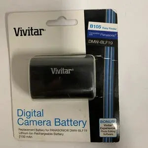Vivitar 2100mAh Li-Ion Battery for Panasonic DMW-BLF19 Camera