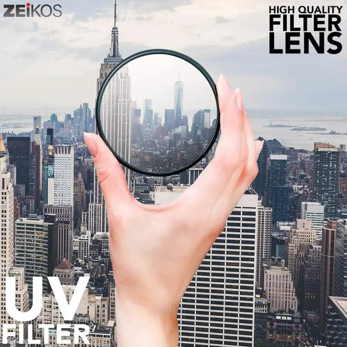 Zeikos 72mm Multi-Coated UV, CPL & FLD Filter Kit