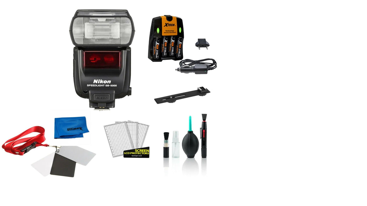 Nikon SB-5000 AF Speedlight AF Flash Sling Backpack + Diffusers + Tripod + Batteries & Charger + Kit - NJ Accessory/Buy Direct & Save