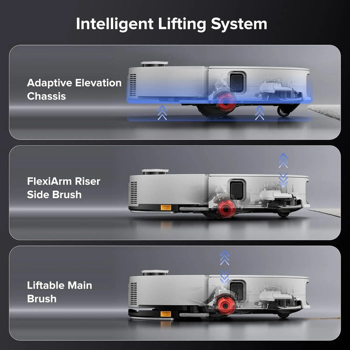 roborock Saros 10 Robot Vacuum and Mop, 22,000Pa Suction, AI Obstacle Avoidance, 3.14-inch Ultra Thin, Intelligent Dirt Detection, Zero Tangling Main Brush, Hot Water Mop & Dock Self Cleaning