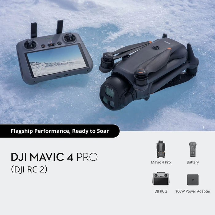 Mavic 4 Pro Drone RC2 Pro – 4K HDR Camera, Long-Range Flight, GPS