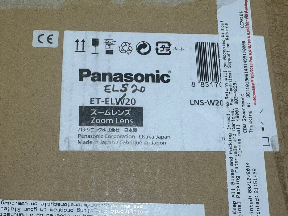 Panasonic ET-ELS20 Zoom Lens
