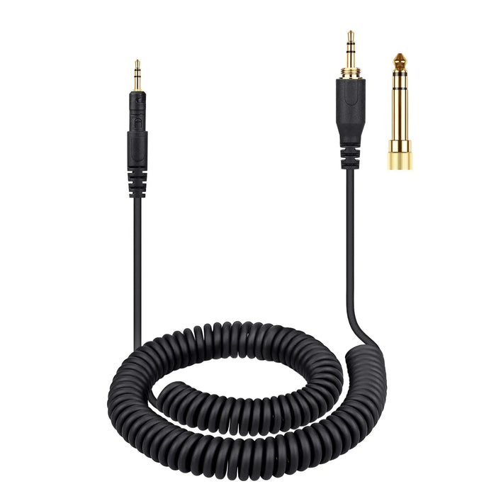 weishan Coiled Audio Cable Compatible with ATH-M50X, ATH-M40X, ATH-M70X Gaming Headphones, 2.5mm to 3.5mm Extension Aux Cord Wire 5ft to 16ft