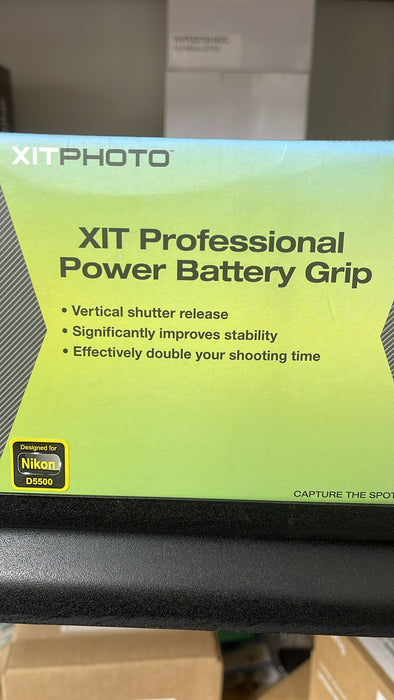 Xit XTNG5500 Professional Power Battery Grip-Nikon D5500 (Black) - Buy Direct & Save