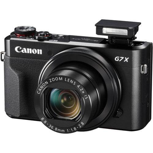 Canon PowerShot G7 X Mark II 20.1MP 4.2x Optical Zoom Digital Camera + Two-Pack NB-13L Spare Batteries + Accessory Bundle