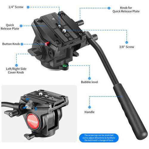 Neewer N55CL 78.7" 2-in-1 Carbon Fiber Camera Tripod/Monopod