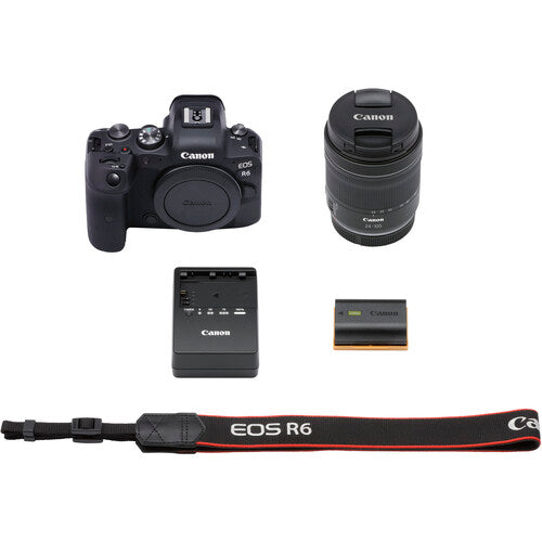 Canon EOS R6 Mirrorless Digital Camera with 24-105mm f/4-7.1 Lens & Monitor | Headphones | Mic | 2 x 64GB Memory Card | Case| Tripod | More