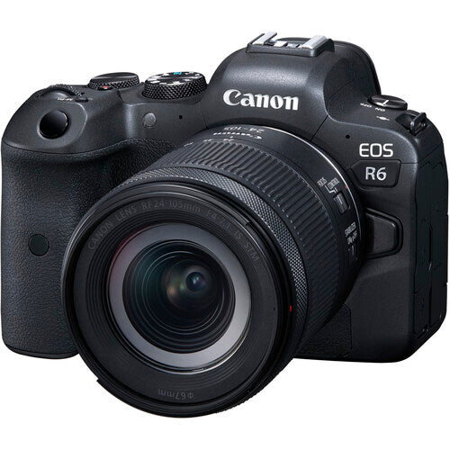 Canon EOS R6 Mirrorless Digital Camera with 24-105mm f/4-7.1 Lens & Monitor | Headphones | Mic | 2 x 64GB Memory Card | Case| Tripod | More