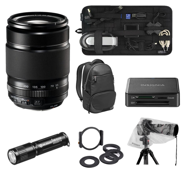 Fujifilm XF 55-200mm f/3.5-4.8 R LM OIS Lens With Manfrotto Backpack & More