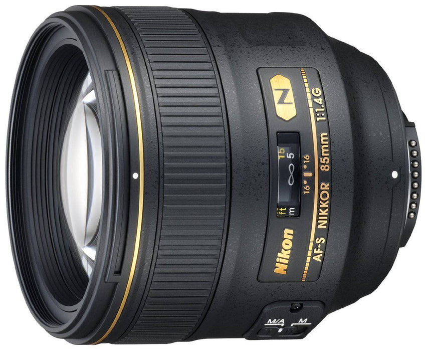 Nikon AF-S NIKKOR 85mm f/1.4G Lens W/64GB & Microfiber Coat Camera