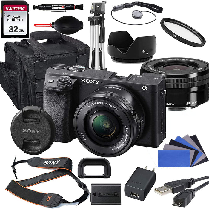 Sony Alpha a6600 Mirrorless Digital Camera W/16-50MM Lens & More