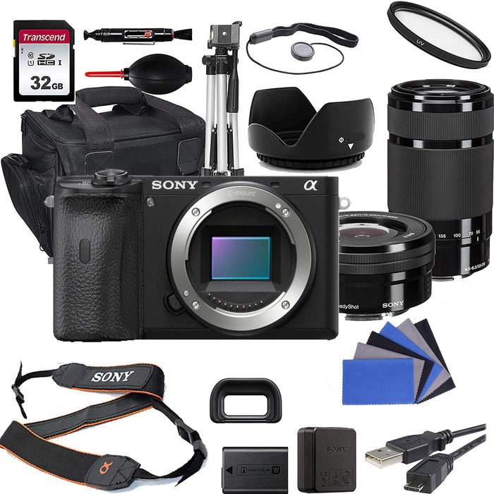 Sony Alpha a6600 Mirrorless Digital Camera Bundle Supreme W/16-50MM & 55-210