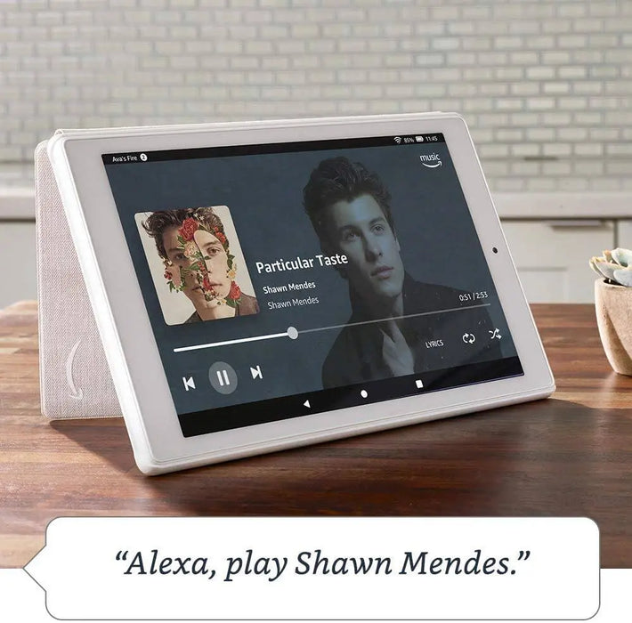 Fire HD 10 Tablet (10.1" 1080p full HD display, 64 GB) White (2019 Release)