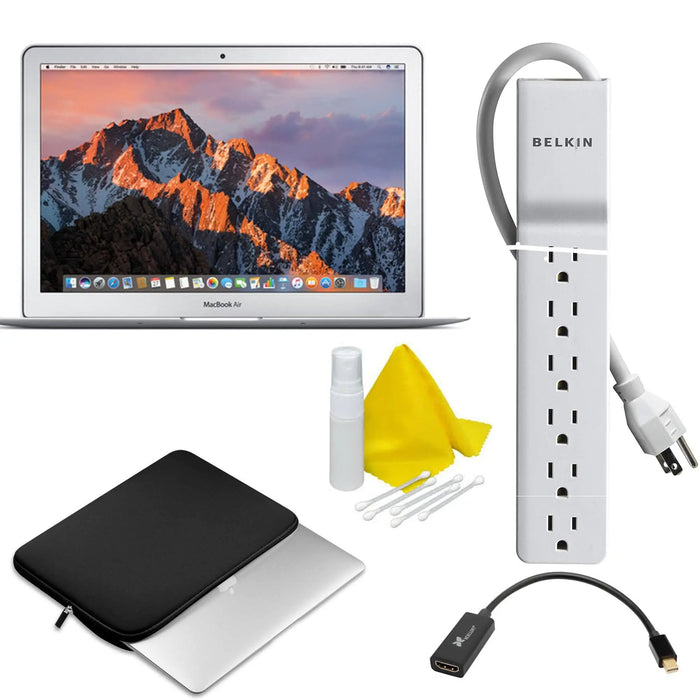 Apple MQD32LL/A 13.3" MacBook Air (128GB SSD, Silver) Starter Bundle MQD32LL/A