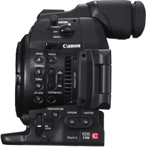 Canon Eos C100 Mark II with Dual Pixel CMOS AF & EF 24-105mm f/4L Is II USM Zoom Lens Kit